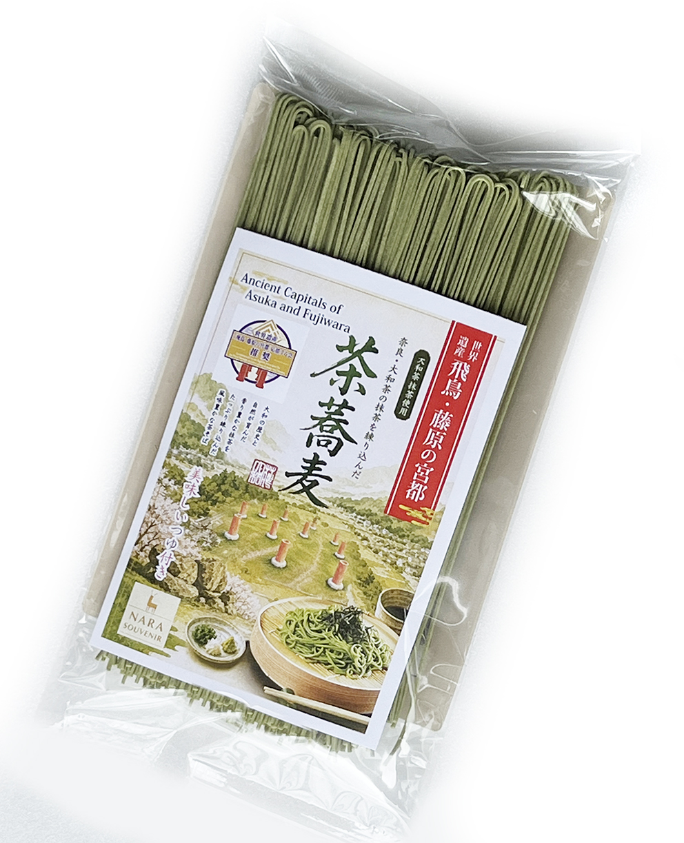 大和茶の抹茶入り茶蕎麦